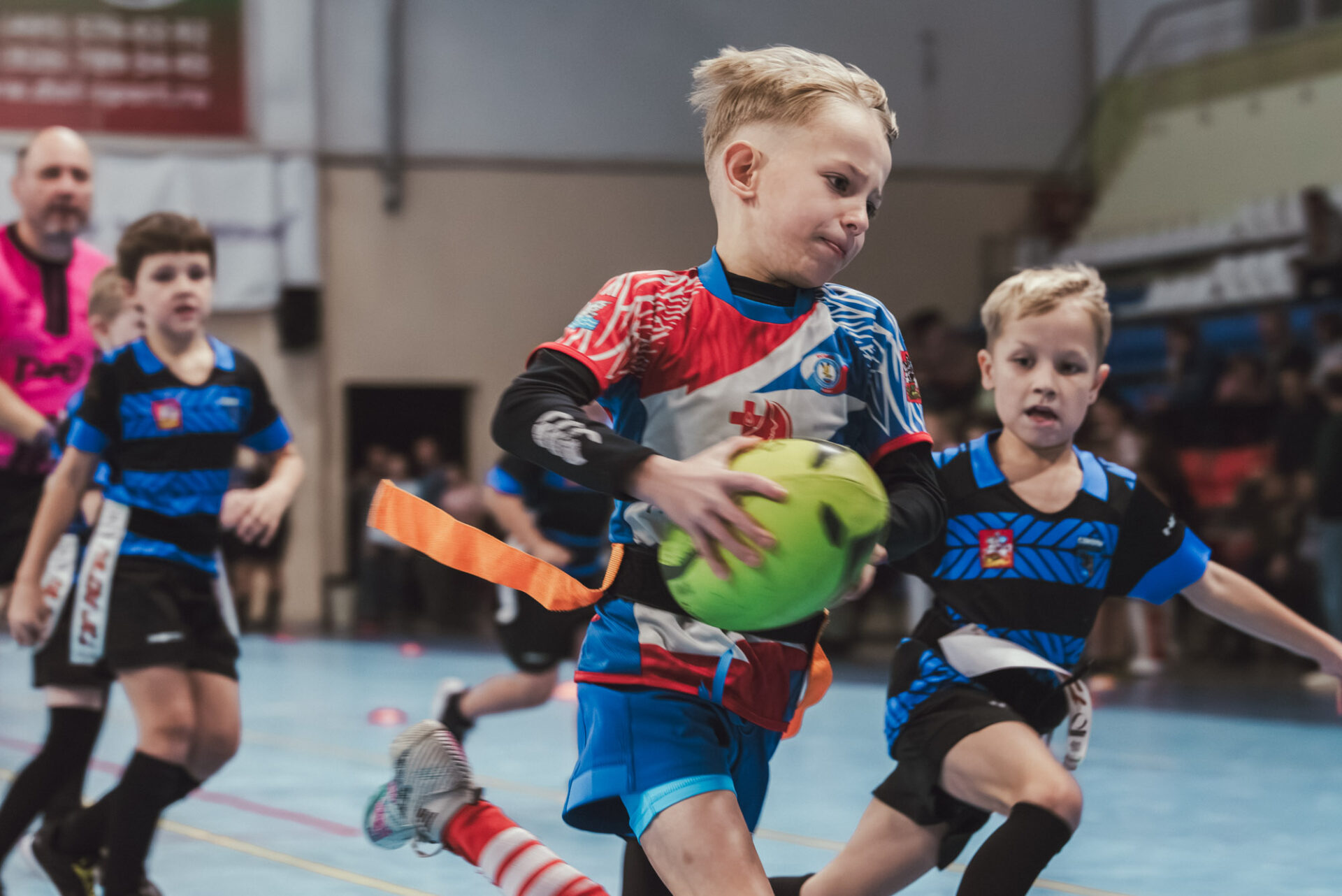 В Долгопрудном прошёл первый детский турнир по тэг-регби памяти П.Ю. Климова